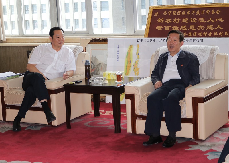 百靈天地王文勝董事長(zhǎng)訪問西寧甘河工業(yè)園區(qū)
