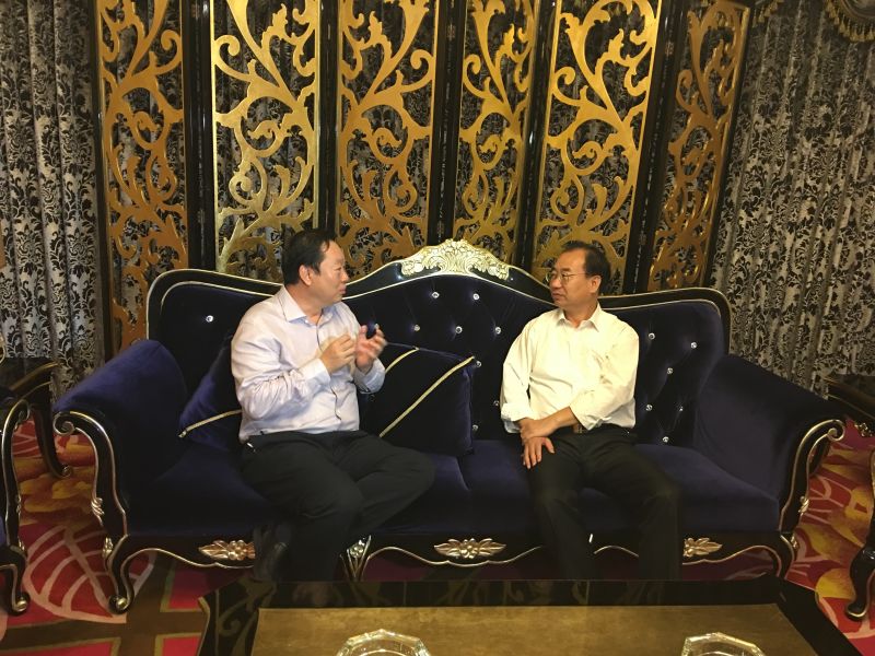王文勝董事長參加廣西梧州經貿洽談會 梧州市長朱學慶親切接見